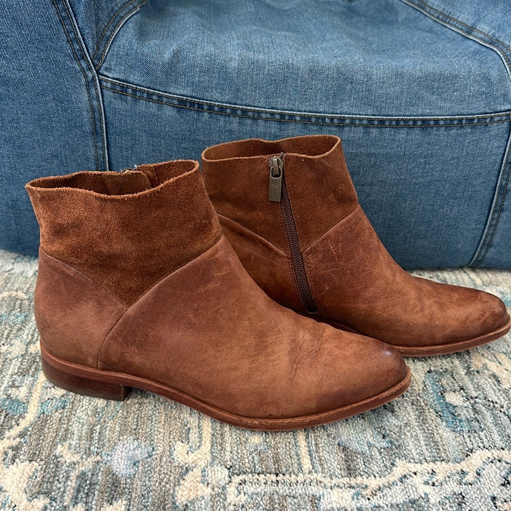 ISOLA mixed leather ankle boots